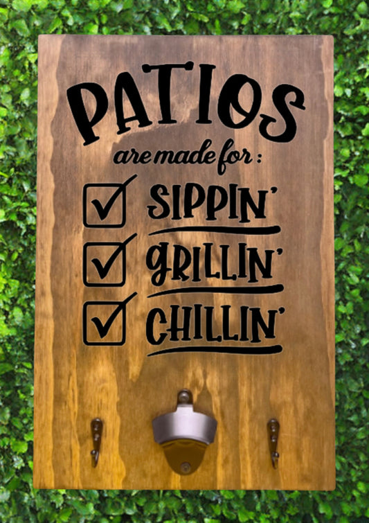 Patios are Made for Sippin' BBQ Board