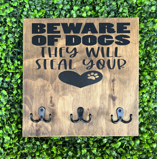 Beware of Dogs Leash Holder