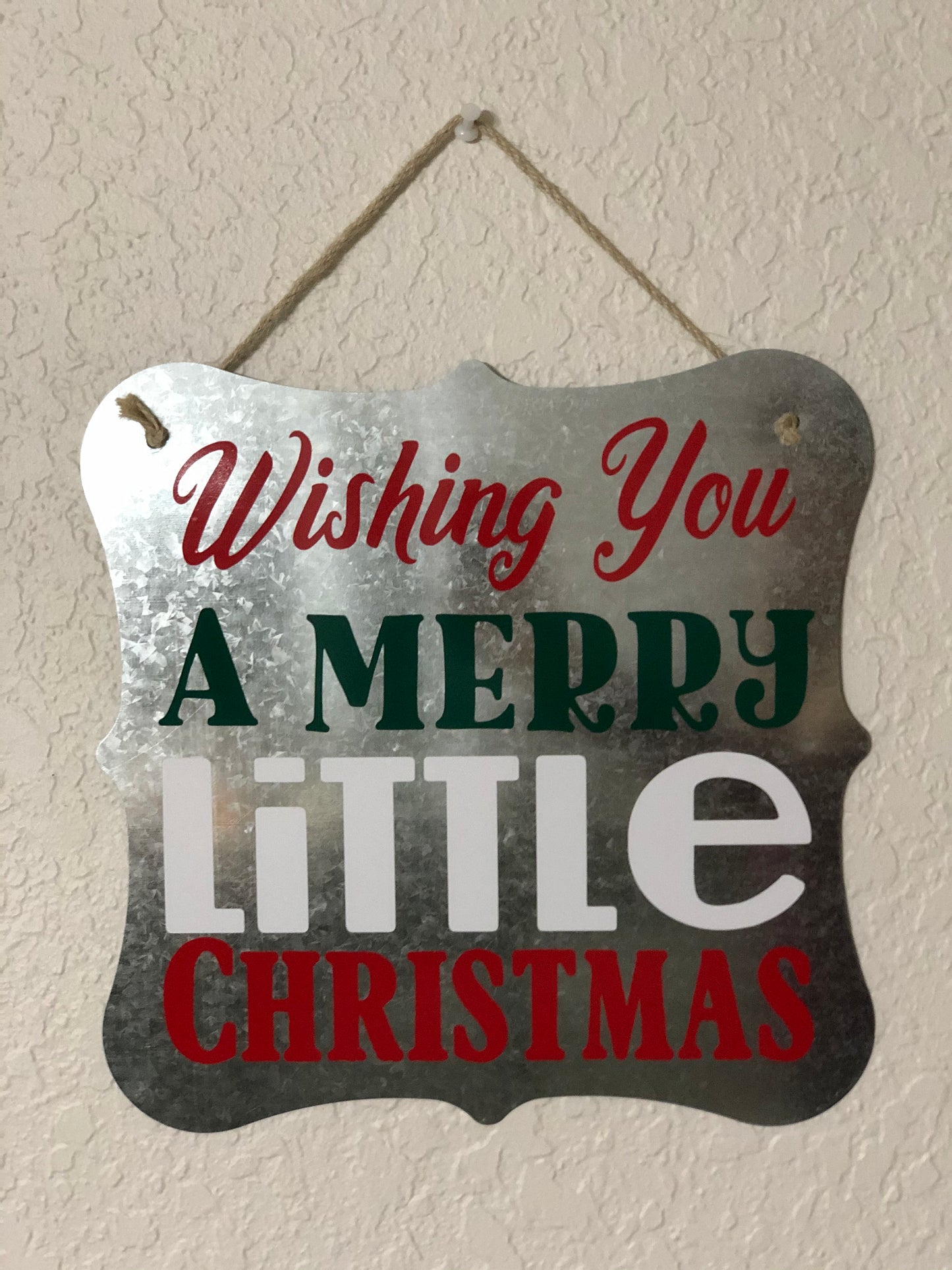 Personalized Christmas Metal Plaque