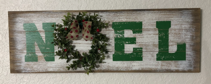 Christmas 'Noel' Sign
