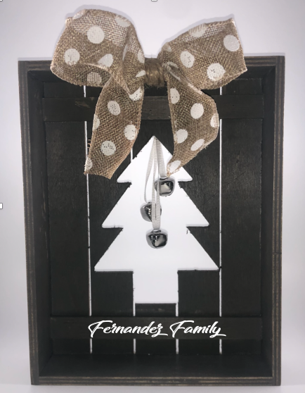 Wood Christmas Tree Frame