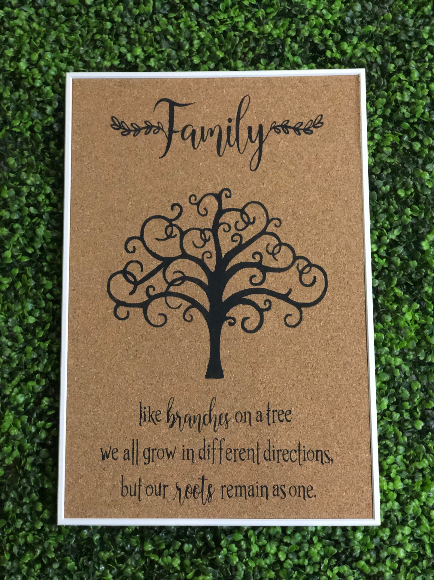 Family Tree Cork Board