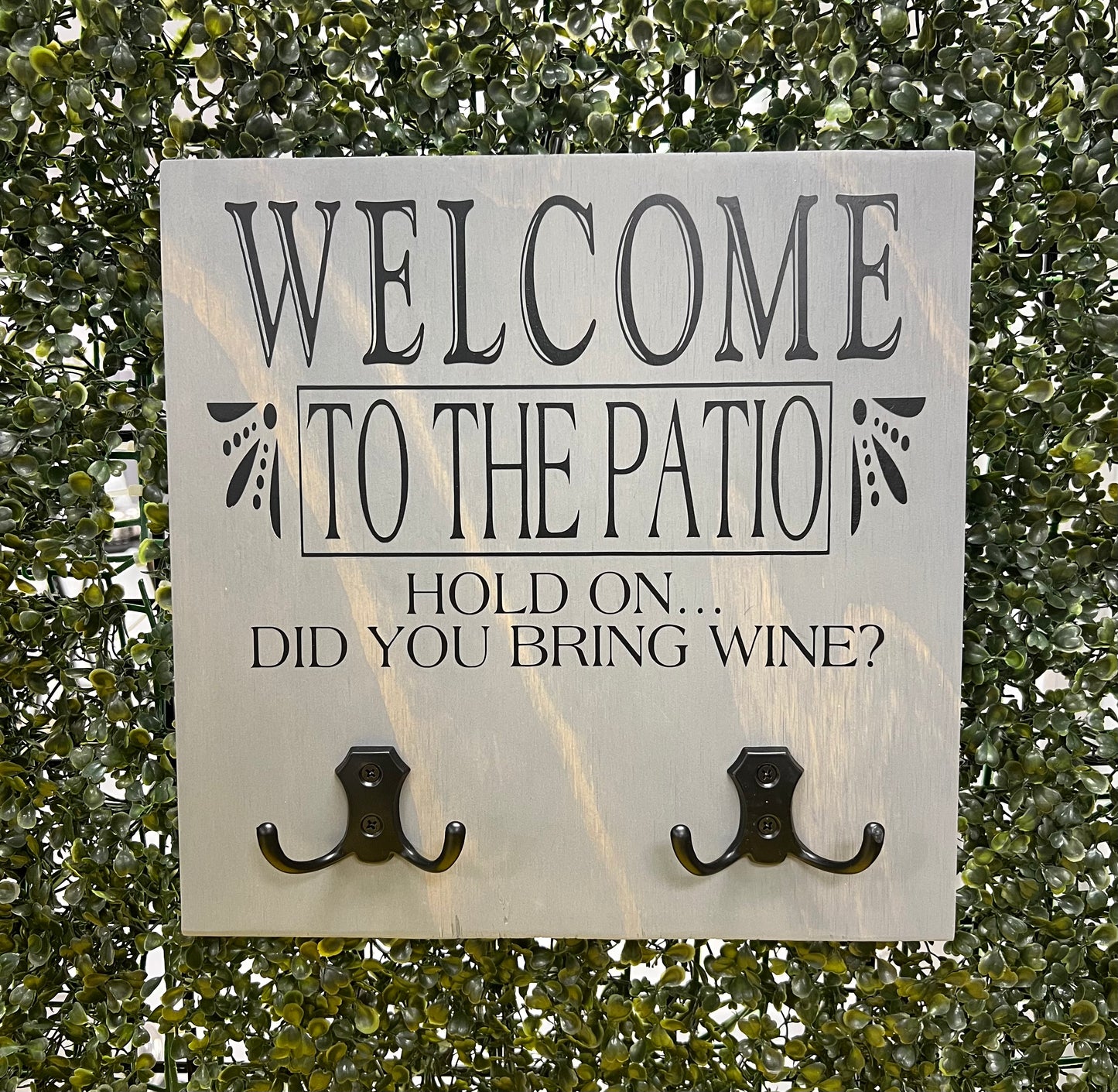 'Welcome to the Patio' Board