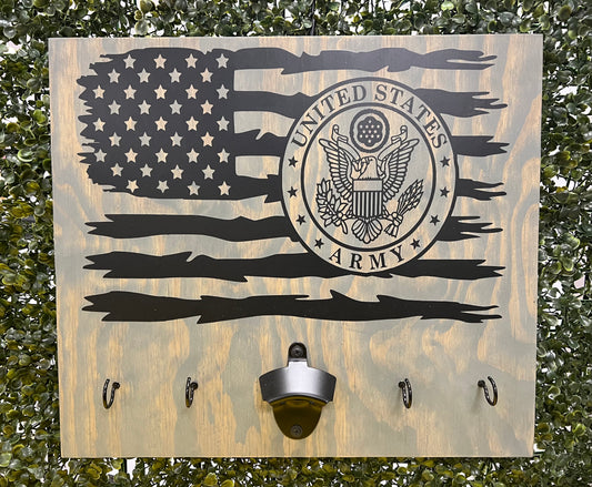 American Flag/Army Seal BBQ Board