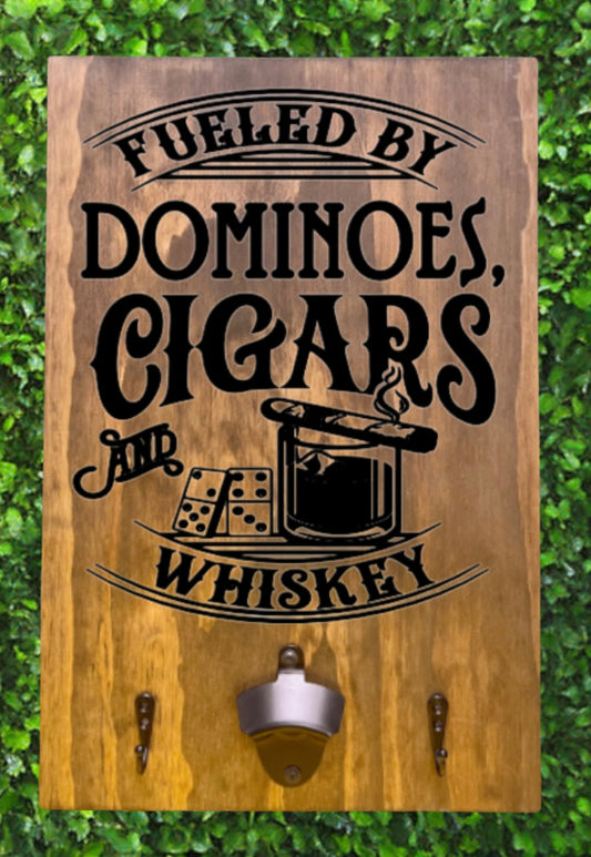 Dad Cigar Dominoes BBQ Board