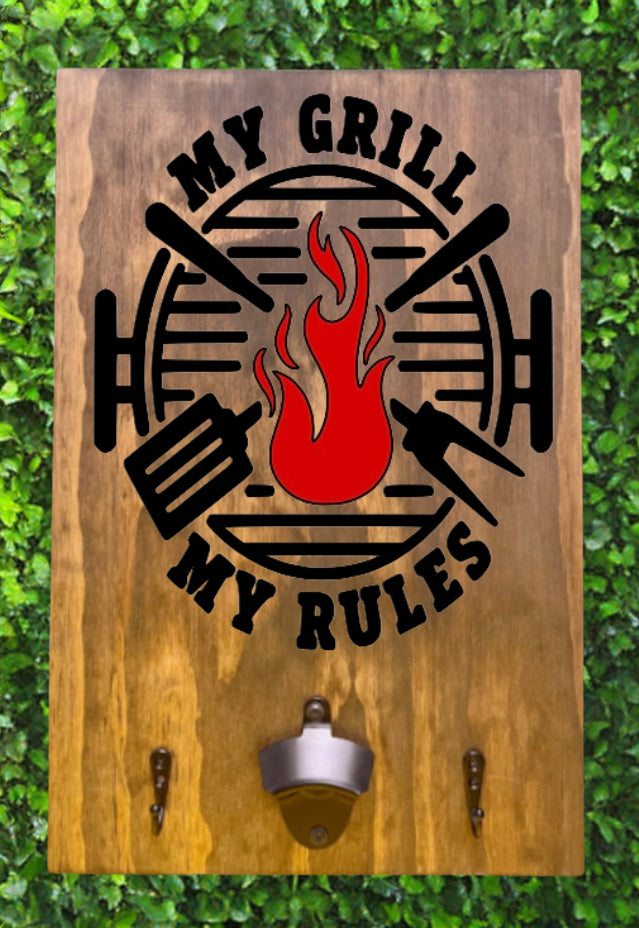 My Grill, My Rules BBQ Board