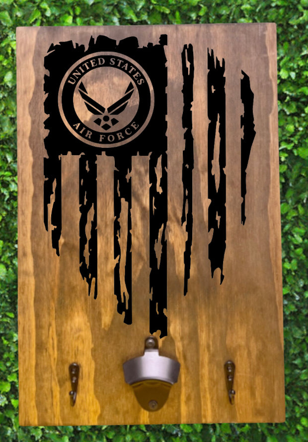 American Flag/Air Force BBQ Board