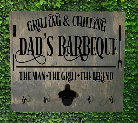 Grillin' & Chillin' Dad's BBQ - Best in Town BBQ Board