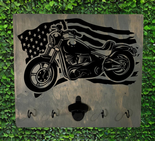 American Flag/ Motorcycle BBQ Board
