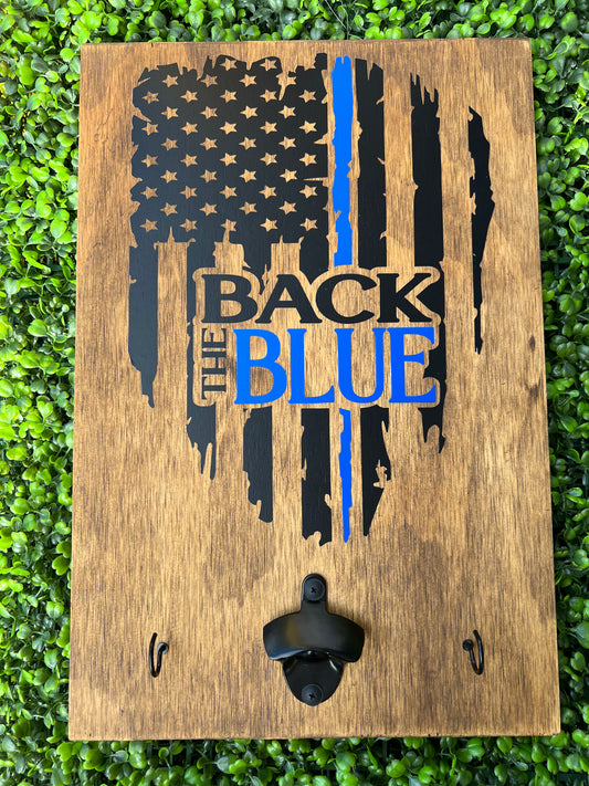 American Flag/ Back the Blue BBQ Board