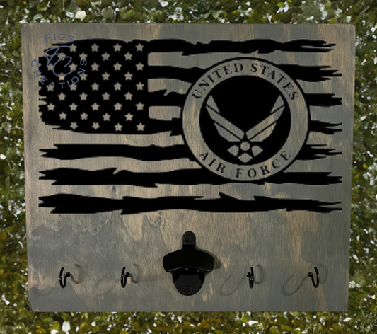 American Flag/Air Force BBQ Board