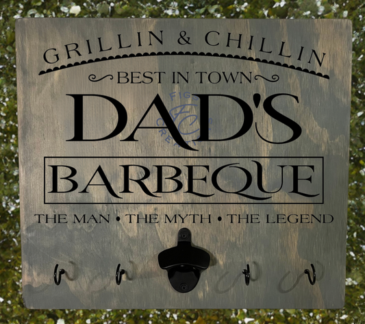 Dad's BBQ Best in Town BBQ Board