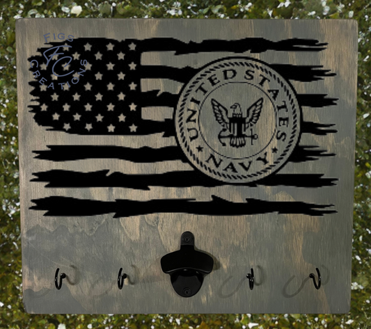 American Flag/Navy BBQ Board