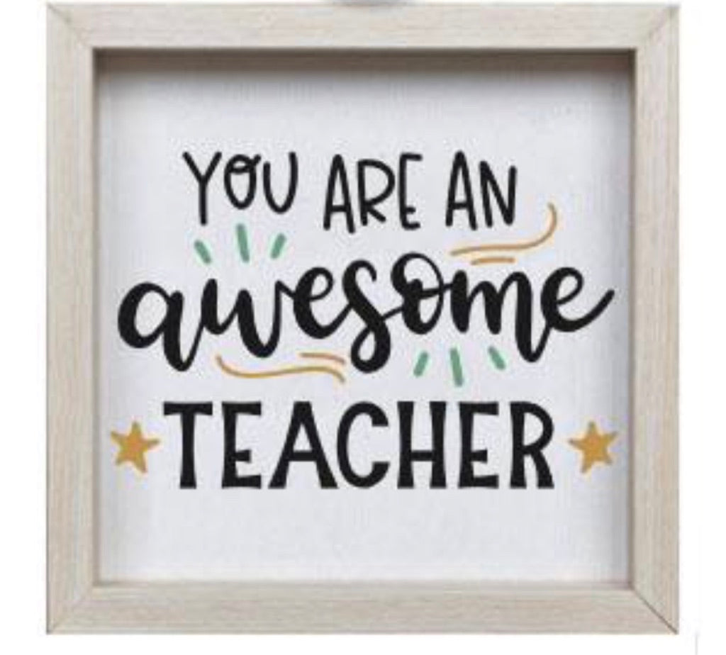Personalized Teacher Shadow Box