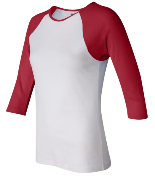 Personalized Women's Three-Quarter Sleeve Raglan T-Shirt