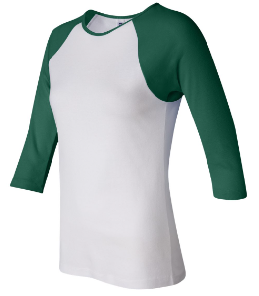 Personalized Women's Three-Quarter Sleeve Raglan T-Shirt