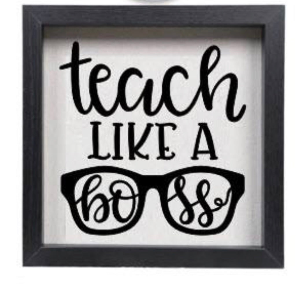 Personalized Teacher Shadow Box