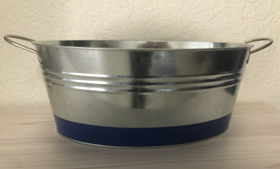 Large Galvanized Steel Metal Oval Tub