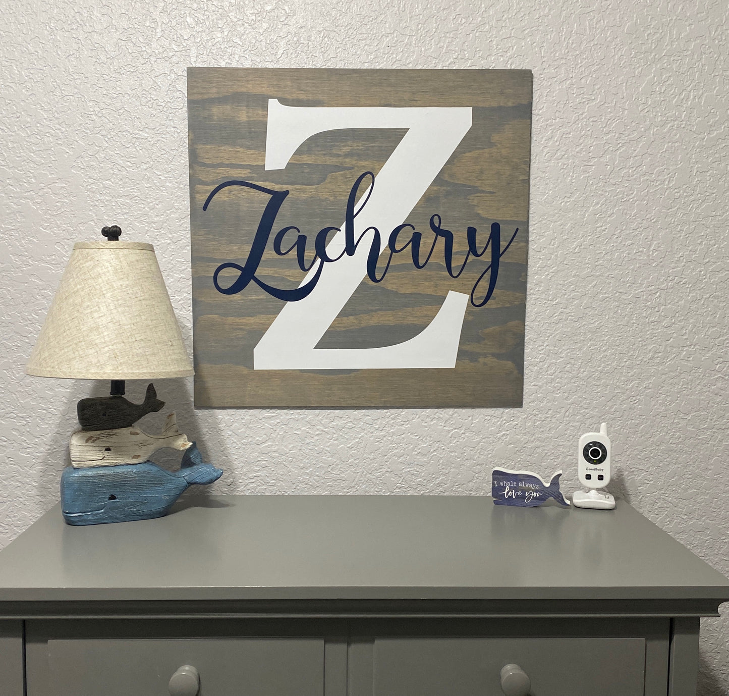 Personalized Name & Initial Wood Sign