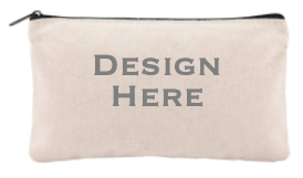 Personalized Canvas Cosmetic Bag