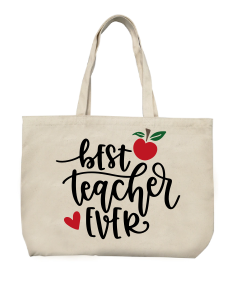 Personalized Teacher Canvas Handbag
