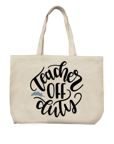 Personalized Teacher Canvas Handbag