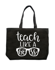 Personalized Teacher's Appreciaton Camvas Tote Bags w/Name & Text - 9  Design Custom Teachers Day Bag Gifts for Teacher Customized Canvas Gift  Women