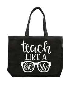 Personalized Teacher Canvas Handbag
