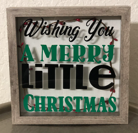 Personalized Christmas Shadow Box