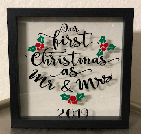 Personalized Christmas Shadow Box