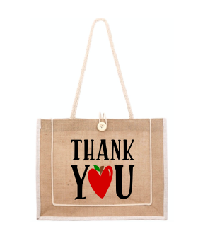 Personalized Teacher Canvas Handbag