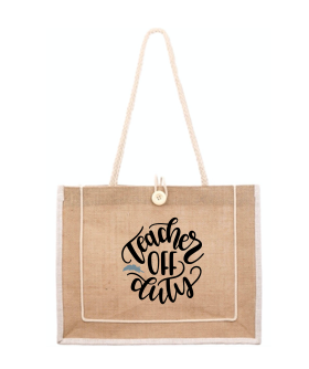 Personalized Teacher Canvas Handbag