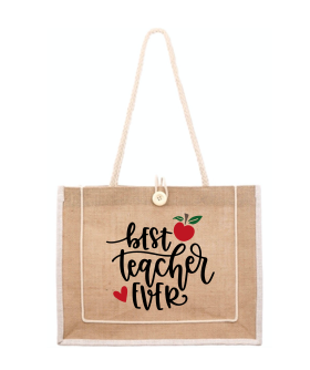 Personalized Teacher Canvas Handbag