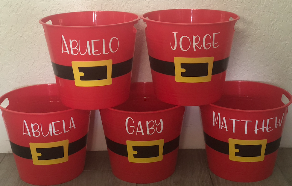 Christmas Bin (Santa Belt)