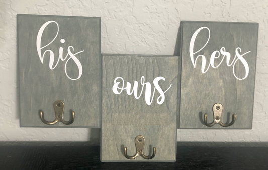His, Hers & Ours Key Holder