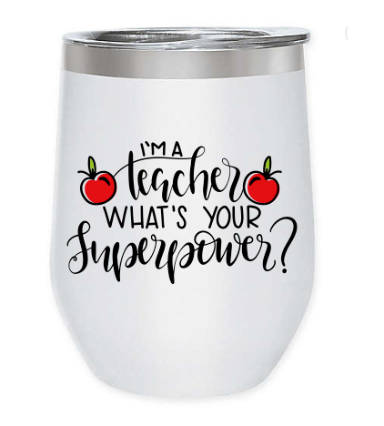 Customized/Personalized Wine Tumbler - 12 oz.