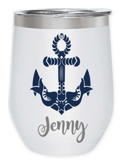 Customized/Personalized Wine Tumbler - 12 oz.