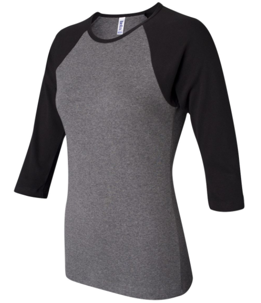 Personalized Women's Three-Quarter Sleeve Raglan T-Shirt