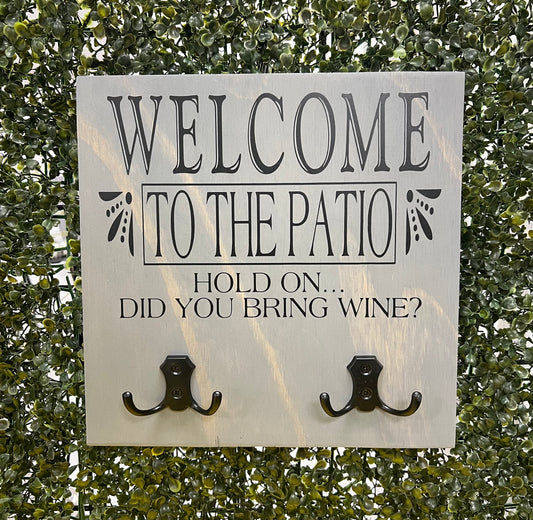 'Welcome to the Patio' Board